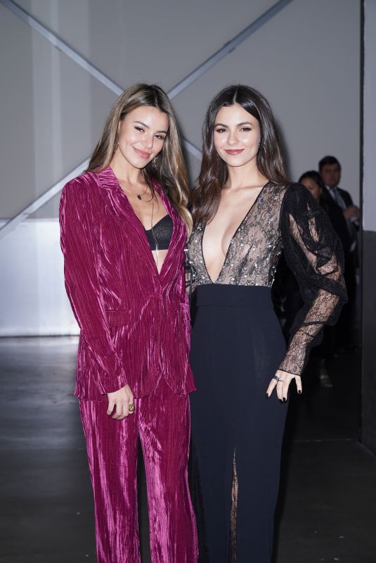 VICTORIA JUSTICE and MADISON REED at Pamela Roland Fashion Show in New York 02/07/2020