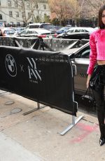 VICTORIA JUSTICE Arrives at Raisa Vanessa Fashion Show in New York 02/12/2020