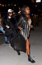 WINNIE HARLOW and JUSTINE SKYE at 1Oak in New York 02/08/2020