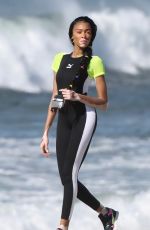 WINNIE HARLOW at a Photoshoot on the Beach in Los Angeles 01/29/2020