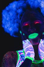 WWE - Naomi, Glow In The Dark Photoshoot