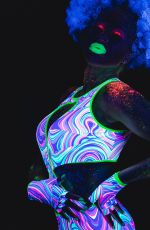 WWE - Naomi, Glow In The Dark Photoshoot