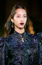 YASMIN WIJNALDUM at Rodarte Runway Show at New York Fashion Week 02/11/2020