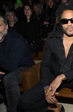 ZOE and Lenny KRAVITZ at Saint Laurent Fashion Show at PFW in Paris 02/25/2020