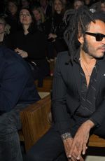 ZOE and Lenny KRAVITZ at Saint Laurent Fashion Show at PFW in Paris 02/25/2020