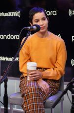 ZOE KRAVITZ at SiriusXM Studios in New York 02/14/2020