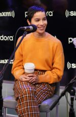 ZOE KRAVITZ at SiriusXM Studios in New York 02/14/2020