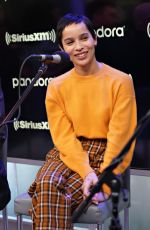 ZOE KRAVITZ at SiriusXM Studios in New York 02/14/2020