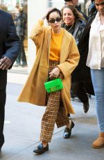 ZOE KRAVITZ Leaves SriusXM Townhall in New York 02/14/2020