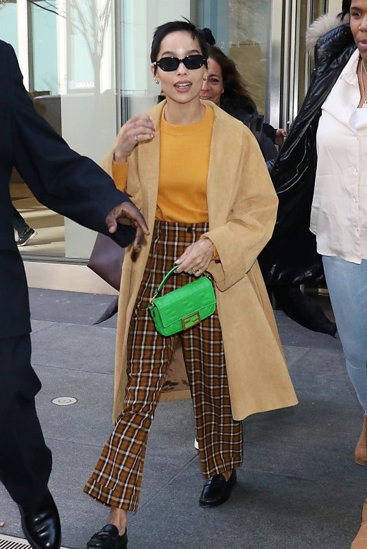 ZOE KRAVITZ Leaves SriusXM Townhall in New York 02/14/2020