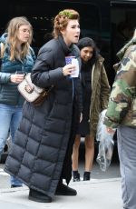 ZOSIA MAMET on the Set of The Flight Attendant in New York 02/18/2020