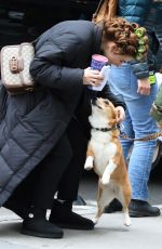 ZOSIA MAMET on the Set of The Flight Attendant in New York 02/18/2020