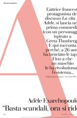 ADELE EXARCHOPOULOS in Io Donna Del Corriere Della Sera, February 2020