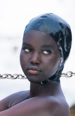 ADUT AKECH in Bikini at a Photoshoot at Bondi Icebergs Pool 12/13/2020