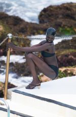 ADUT AKECH in Bikini at a Photoshoot at Bondi Icebergs Pool 12/13/2020