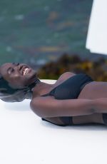 ADUT AKECH in Bikini at a Photoshoot at Bondi Icebergs Pool 12/13/2020