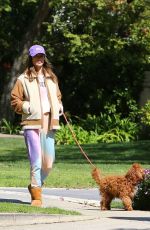 ALESSANDRA AMBROSIO and Nicolo Oddi Out with Their Dogs in Santa Monica 03/17/2020