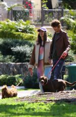 ALESSANDRA AMBROSIO and Nicolo Oddi Out with Their Dogs in Santa Monica 03/17/2020
