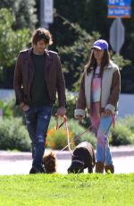 ALESSANDRA AMBROSIO and Nicolo Oddi Out with Their Dogs in Santa Monica 03/17/2020