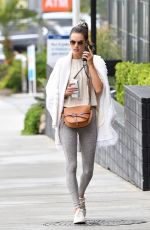 ALESSANDRA AMBROSIO Arrives at a Gym in Brentwood 03/10/2020
