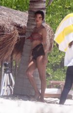 ALESSANDRA AMBROSIO at a Photoshoot on the Beach in Mexico 03/05/2020