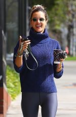 ALESSANDRA AMBROSIO Heading to a Gym in Los Angeles 03/15/2020