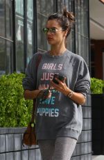 ALESSANDRA AMBROSIO Heading to Pilates Class in Los Angeles 03/11/2020