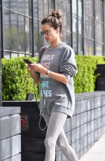 ALESSANDRA AMBROSIO Heading to Pilates Class in Los Angeles 03/11/2020