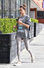 ALESSANDRA AMBROSIO Heading to Pilates Class in Los Angeles 03/11/2020