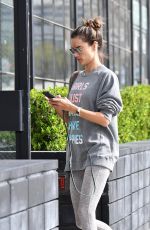ALESSANDRA AMBROSIO Heading to Pilates Class in Los Angeles 03/11/2020