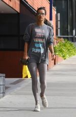 ALESSANDRA AMBROSIO Heading to Pilates Class in Los Angeles 03/11/2020