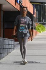 ALESSANDRA AMBROSIO Heading to Pilates Class in Los Angeles 03/11/2020