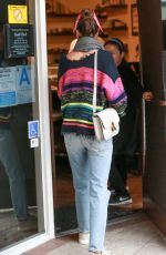 ALESSANDRA AMBROSIO in Ripped Denim Out for Lunch in West Hollywood 03/12/2020