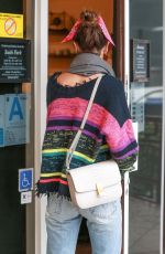 ALESSANDRA AMBROSIO in Ripped Denim Out for Lunch in West Hollywood 03/12/2020