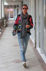ALESSANDRA AMBROSIO in Ripped Denim Out for Lunch in West Hollywood 03/12/2020