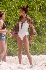ALESSANDRA AMBROSIO in Swimsuit at a Photoshoot on the Beach in Mexico 03/04/2020