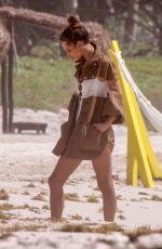 ALESSANDRA AMBROSIO in Swimsuit at a Photoshoot on the Beach in Mexico 03/04/2020