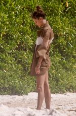 ALESSANDRA AMBROSIO in Swimsuit at a Photoshoot on the Beach in Mexico 03/04/2020