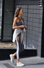 ALESSANDRA AMBROSIO Leaves a Gym in Los Angeles 02/29/2020