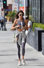 ALESSANDRA AMBROSIO Leaves a Gym in Los Angeles 02/29/2020