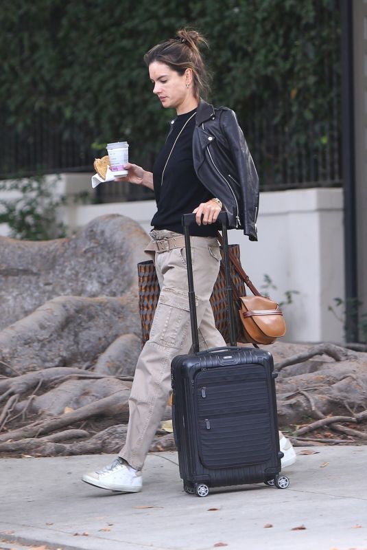 ALESSANDRA AMBROSIO Leaves Her Home in Brentwood 03/02/2020
