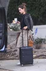 ALESSANDRA AMBROSIO Leaves Her Home in Brentwood 03/02/2020