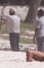 ALESSANDRA AMBROSIO on the Set of a Photoshoot in Riviera Maya in Mexico 03/04/2020