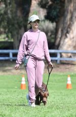 ALESSANDRA AMBROSIO Out Hiking with Her Dog in Pacific Palisades 03/18/2020