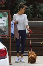 ALESSANDRA AMBROSIO Out with Her Dog in Malibu 03/01/2020