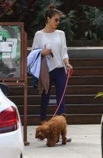 ALESSANDRA AMBROSIO Out with Her Dog in Malibu 03/01/2020