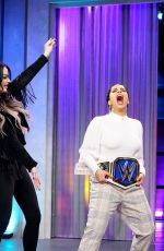 ALEXA BLISS, PAIGE and NATALYA NEIDHART at A Little Late with Lilly Singh 03/31/20