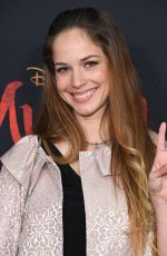ALEXIS KNAPP at Mulan Premiere in Los Angeles 03/09/2020