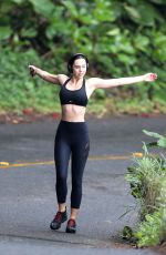 ALEXIS REN Out Jogging in Hawaii 03/26/2020