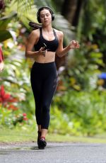 ALEXIS REN Out Jogging in Hawaii 03/26/2020